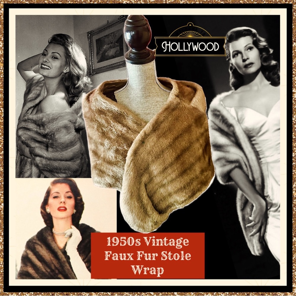 1950s Handmade Vintage Stole Pinup Wrap
